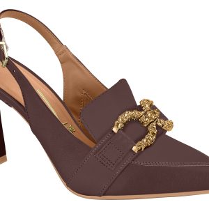 Stiletto tipo mocasín napa