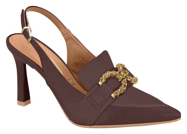 Stiletto tipo mocasín napa