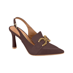 Stiletto tipo mocasín napa